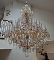 A large Maria Theresa chandelier with long candles