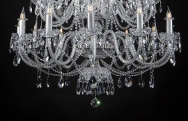 The lower part of the chandelier with ground almonds