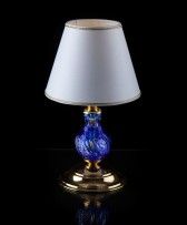 Blue lamp from blue cased crystal 2